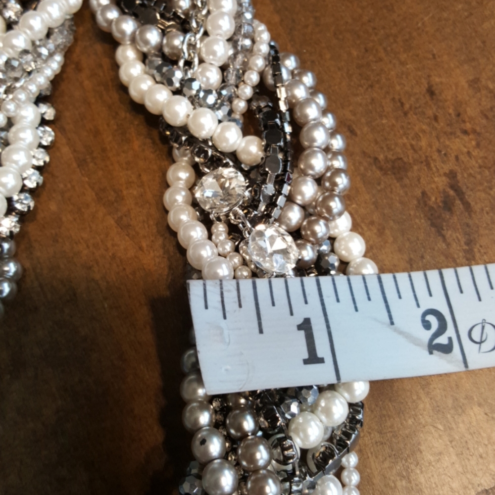 Chico's Twisted Pearl and Silver Necklace - Picture 6 of 8